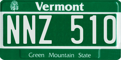 VT license plate NNZ510