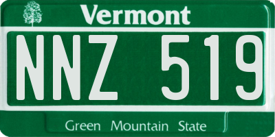 VT license plate NNZ519