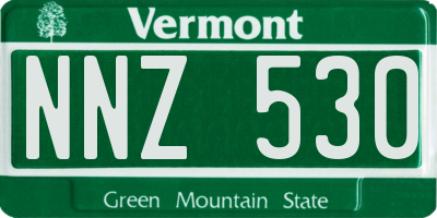 VT license plate NNZ530