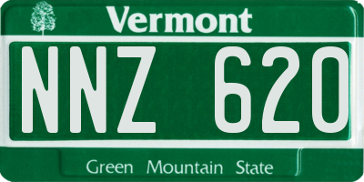 VT license plate NNZ620