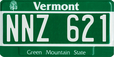 VT license plate NNZ621