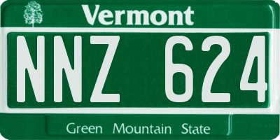 VT license plate NNZ624