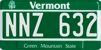 VT license plate NNZ632