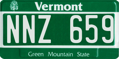 VT license plate NNZ659