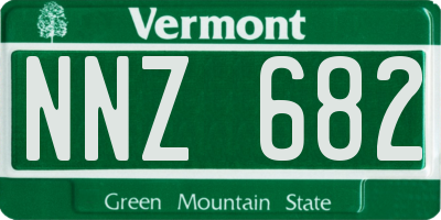 VT license plate NNZ682