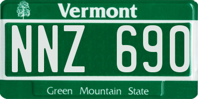 VT license plate NNZ690