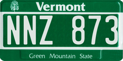 VT license plate NNZ873