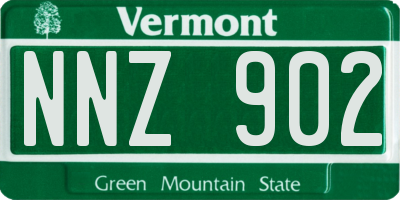 VT license plate NNZ902