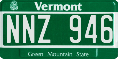 VT license plate NNZ946