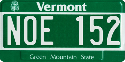 VT license plate NOE152