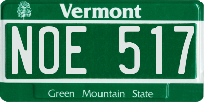 VT license plate NOE517