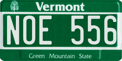 VT license plate NOE556