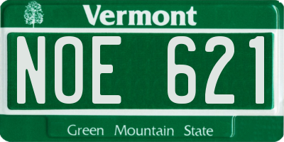 VT license plate NOE621