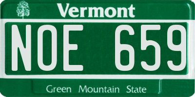 VT license plate NOE659
