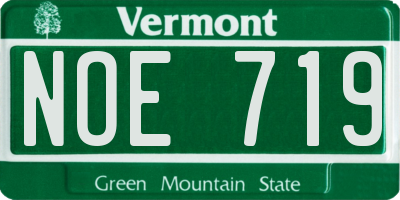 VT license plate NOE719