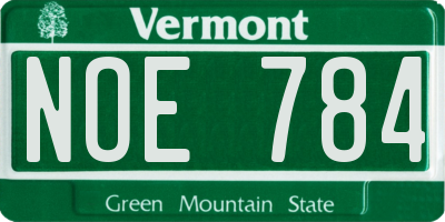 VT license plate NOE784