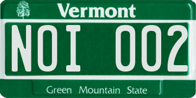 VT license plate NOI002