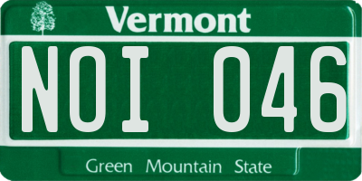 VT license plate NOI046