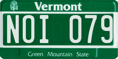 VT license plate NOI079