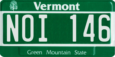 VT license plate NOI146
