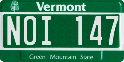 VT license plate NOI147