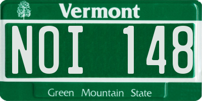 VT license plate NOI148
