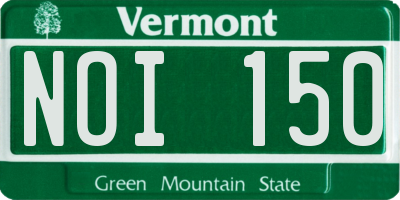 VT license plate NOI150