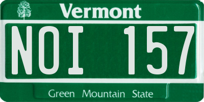 VT license plate NOI157