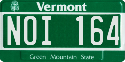 VT license plate NOI164