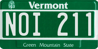 VT license plate NOI211