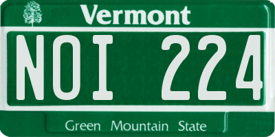 VT license plate NOI224