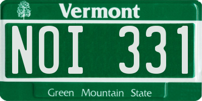 VT license plate NOI331