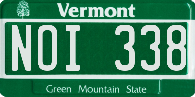 VT license plate NOI338
