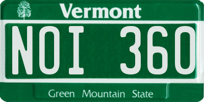 VT license plate NOI360