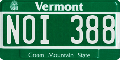 VT license plate NOI388