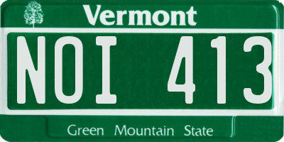 VT license plate NOI413