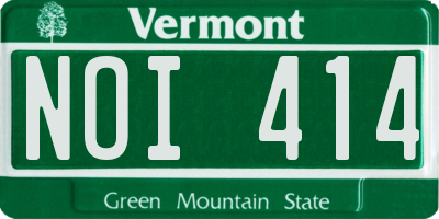 VT license plate NOI414