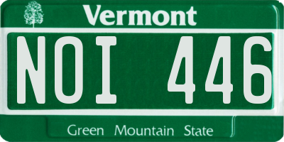 VT license plate NOI446