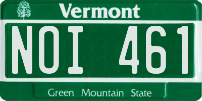 VT license plate NOI461
