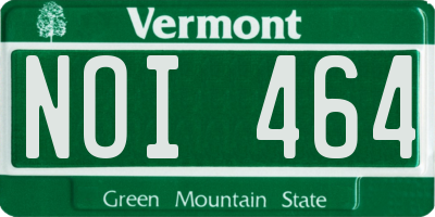 VT license plate NOI464
