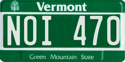 VT license plate NOI470