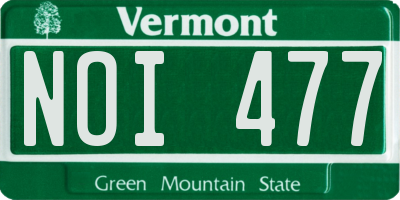 VT license plate NOI477