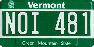VT license plate NOI481
