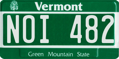 VT license plate NOI482