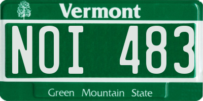 VT license plate NOI483