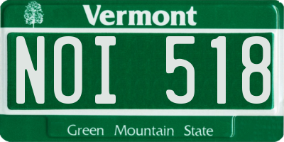 VT license plate NOI518