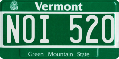 VT license plate NOI520