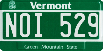 VT license plate NOI529