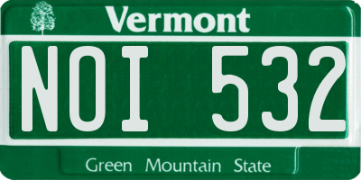 VT license plate NOI532