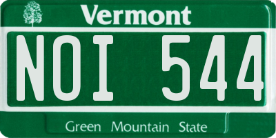 VT license plate NOI544